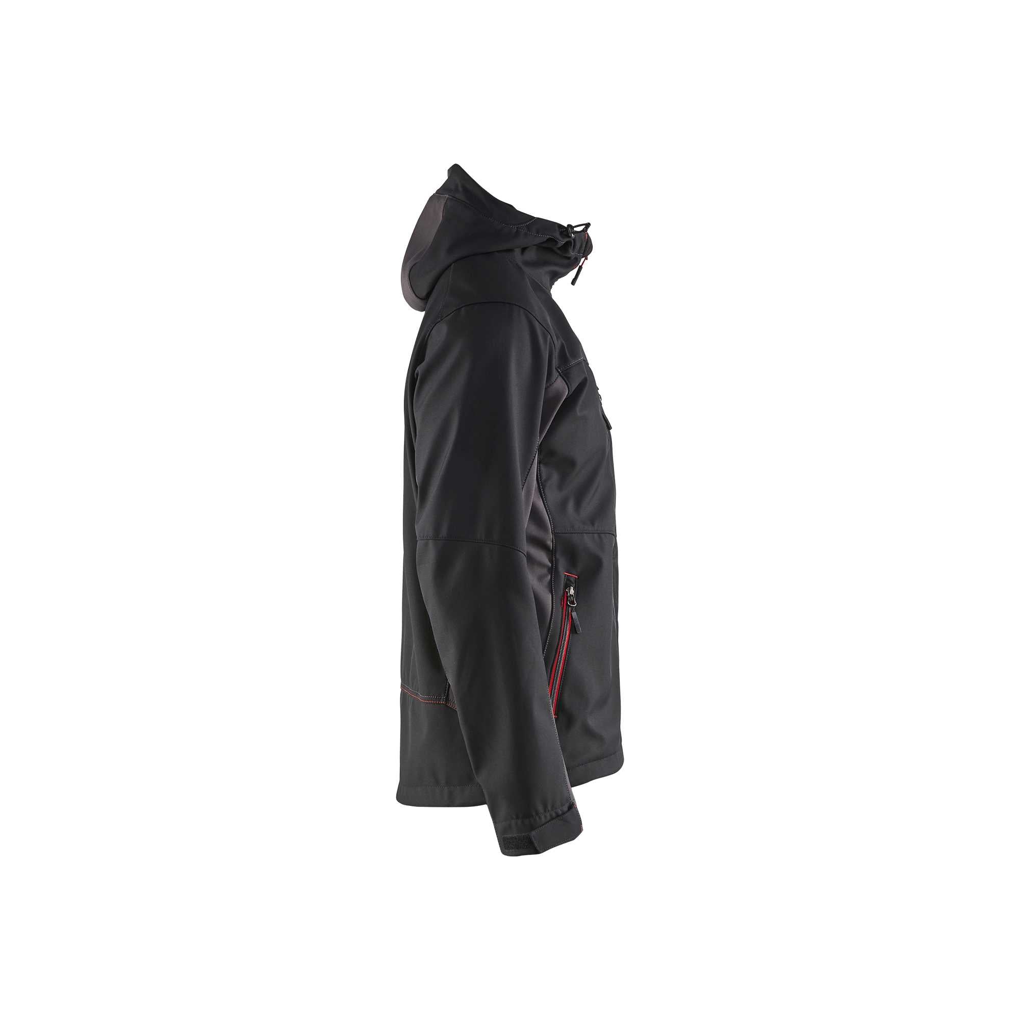BLAKLADER 47532516 Softshell Jacket with Hood Softshell Work Jacket MEN - Water Repellent